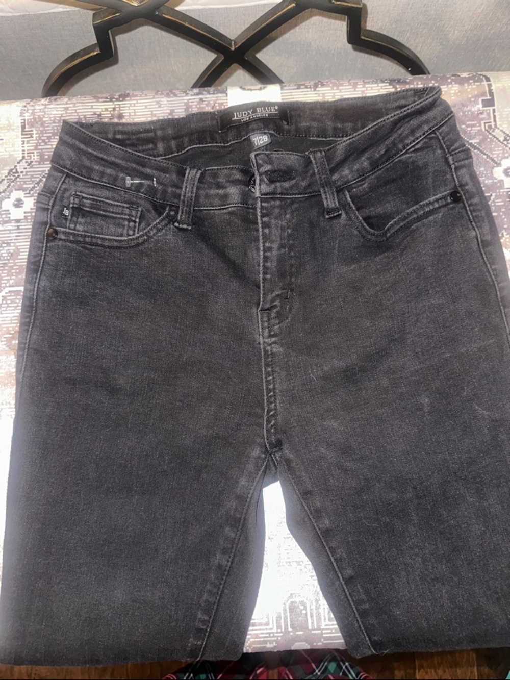 Judy Blue Women's Washed Black High-Rise Jeans